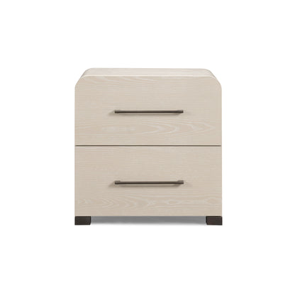 Marissa 22" Ash 2-Drawer Nightstand - Washed Ash - Image 1