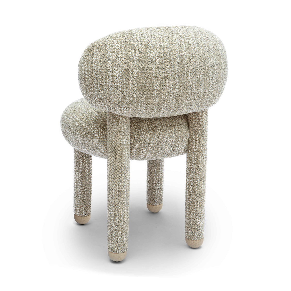 Manu Performance Fabric Side Chair - Beige - Image 4