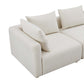 Hangover 81" Modular Loveseat - Cream - Image 4