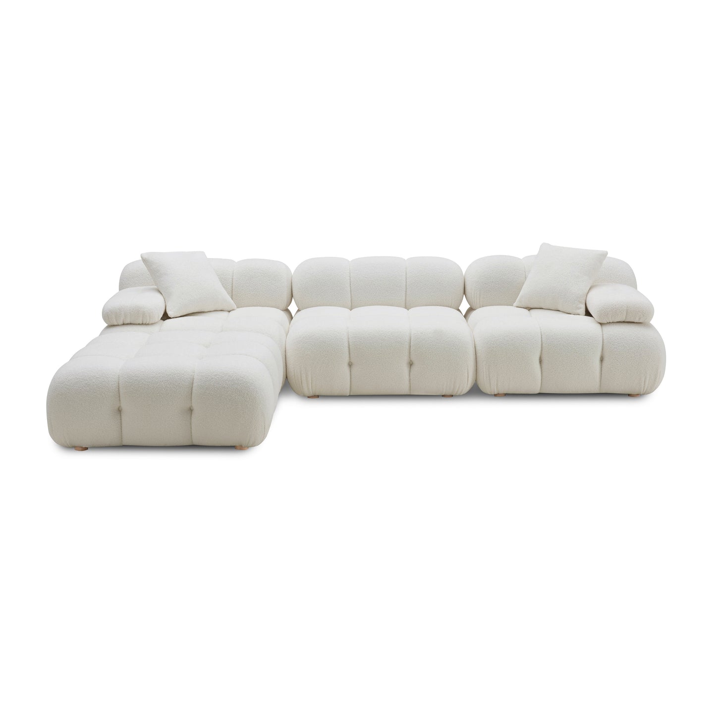 Calliope 4-Piece Performance Modular Sectional - Cream - Image 1