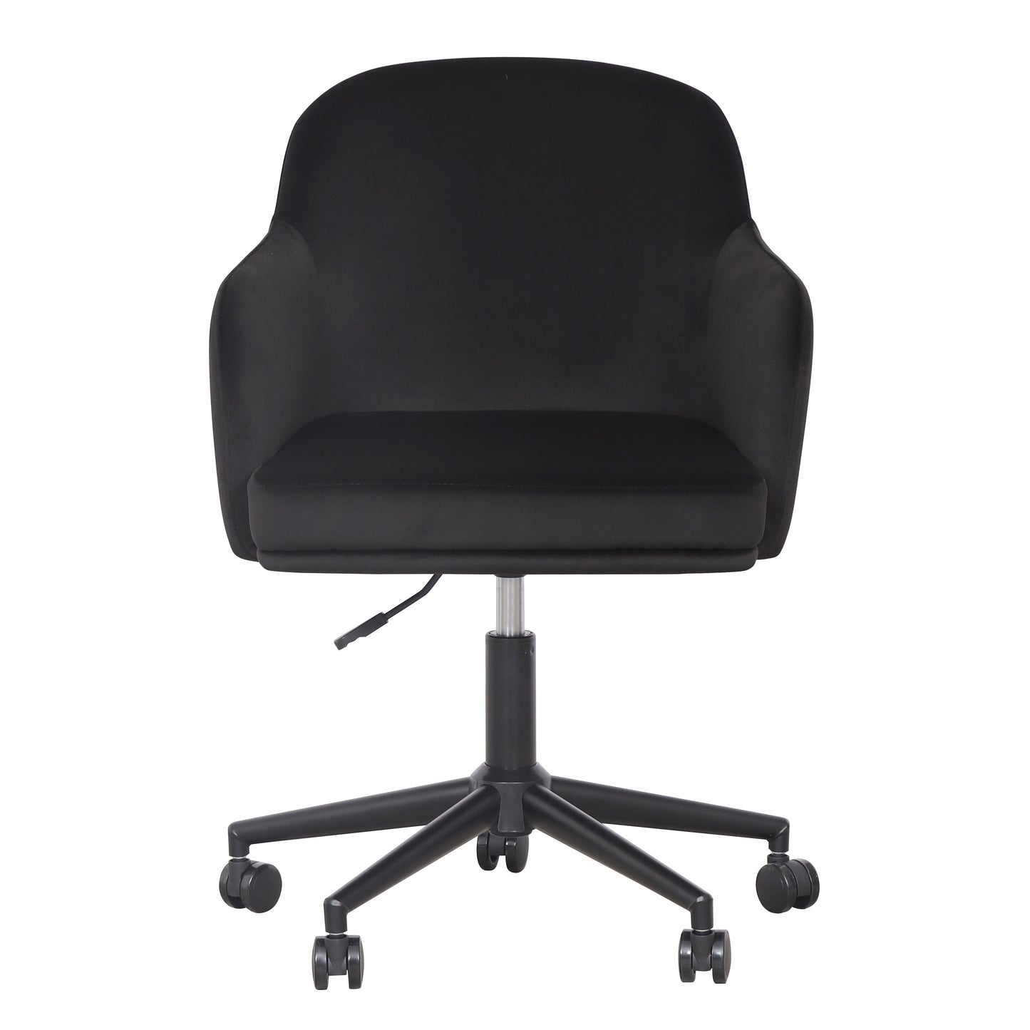 Sydney Performance Velvet Office Desk Chair - Black - Image 1