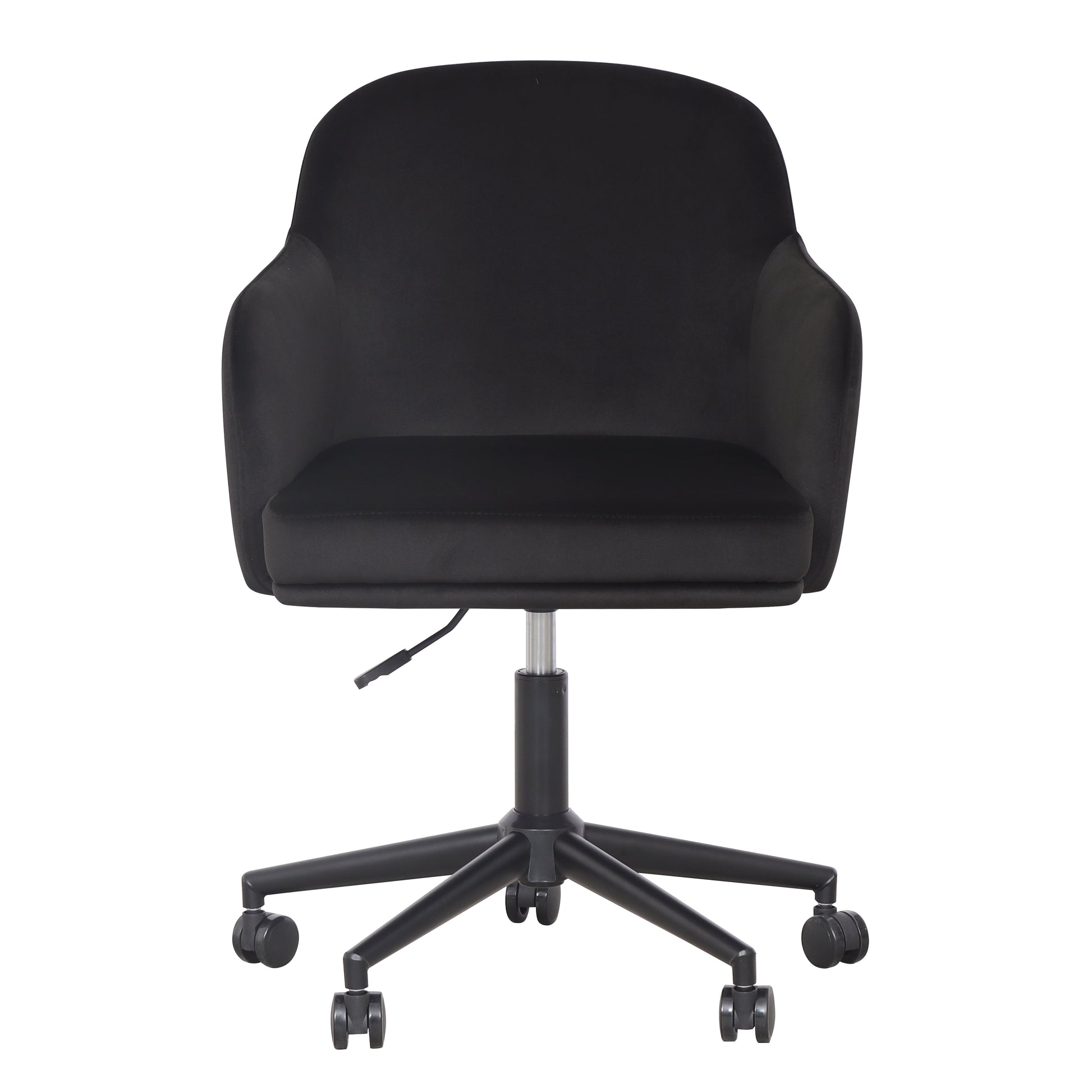 Sydney Performance Velvet Office Desk Chair - Black - Image 1
