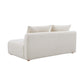 Hangover 64" Armless Loveseat - Cream - Image 4