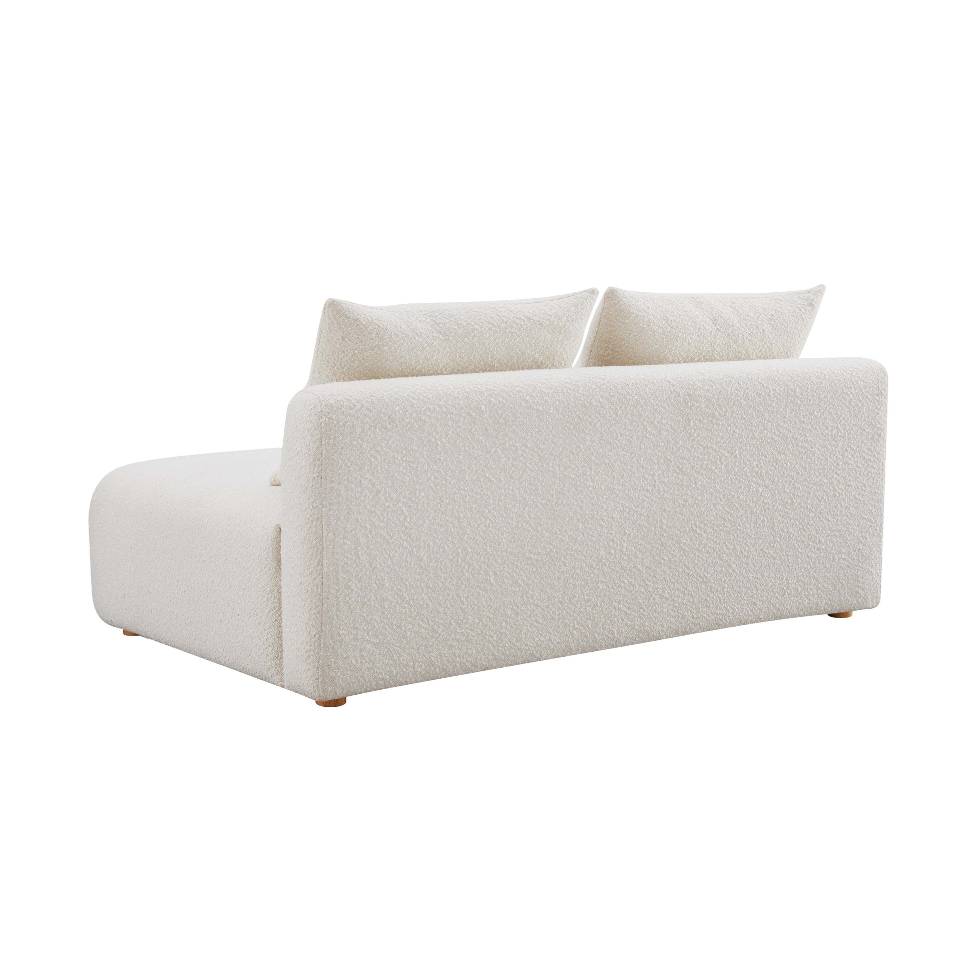 Hangover 64" Armless Loveseat - Cream - Image 4