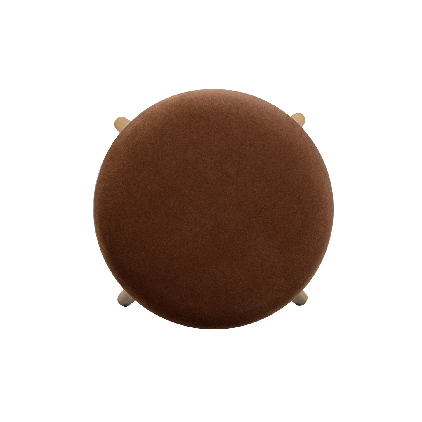Oodle Bronze Performance Vegan Mohair Natural Bar Stool - Image 5