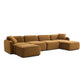 Travie 6-Piece Modular U-Sectional - Honey - Image 2