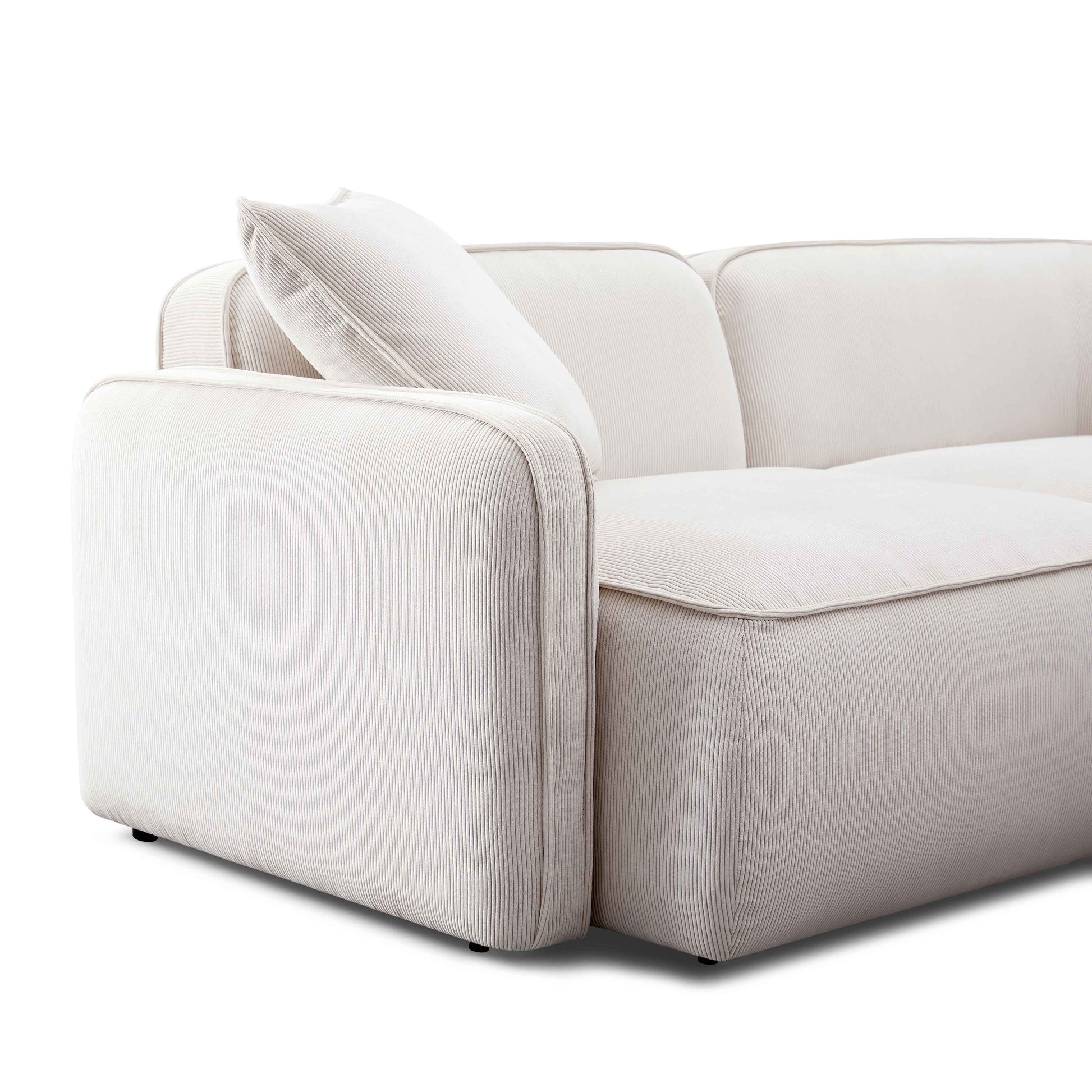 Travie 112" Modular Sofa - White Sand - Image 5