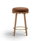 Oodle Bronze Performance Vegan Mohair Light Walnut Counter Stool - Image 3