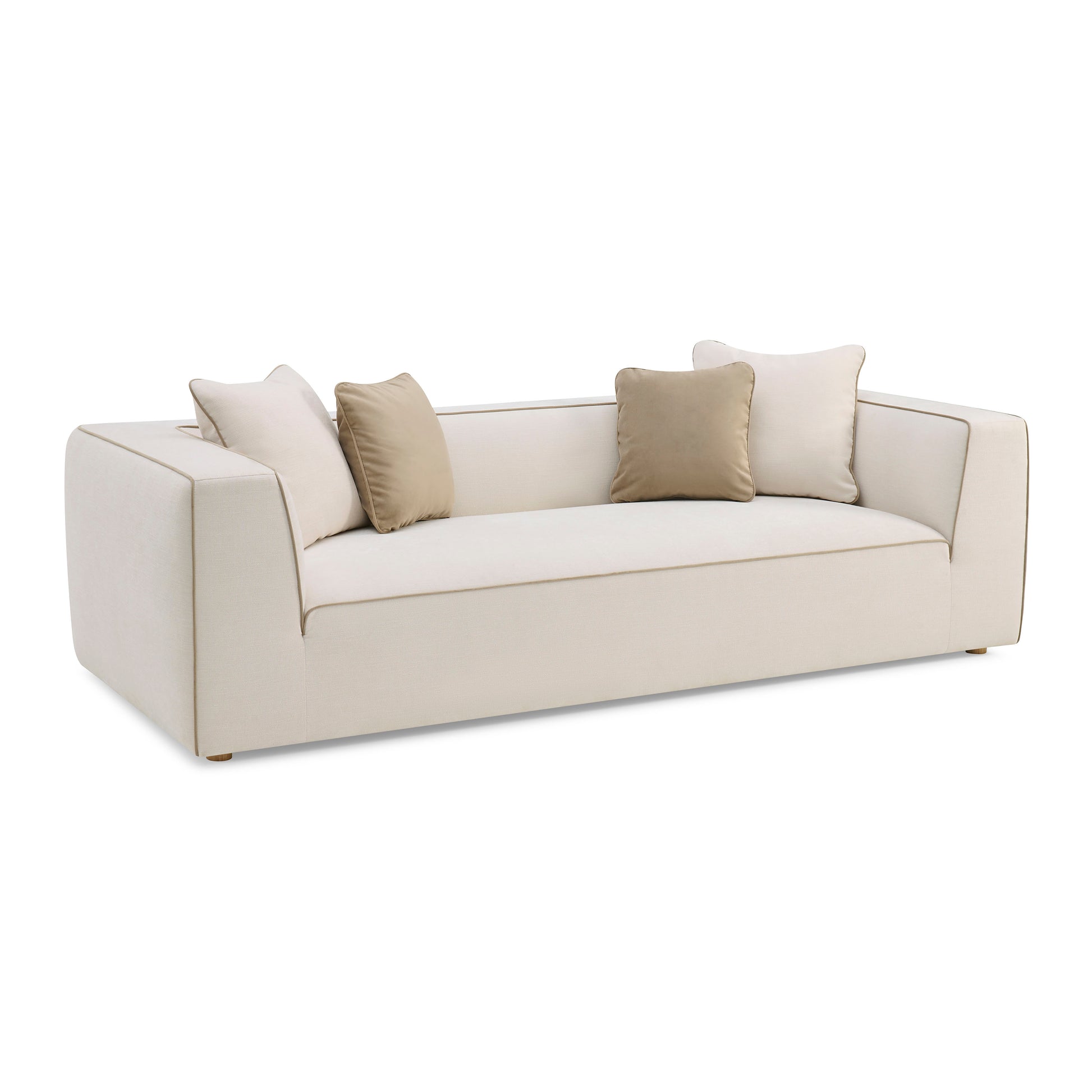 Tristine 96" Sofa - Cream - Image 3