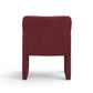 Crawley Performance Linen Chenille Dining Chair - Red Wine - Image 4