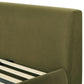 Isla Upholstered Bed - Green / Queen - Image 7