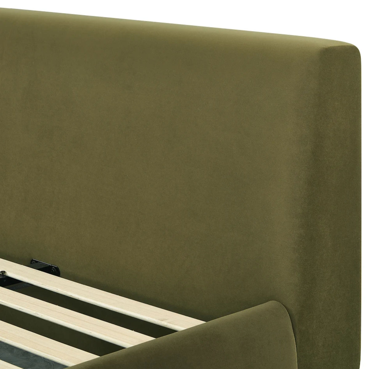 Isla Upholstered Bed - Green / Queen - Image 7