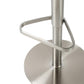 Astro Performance Vegan Leather Adjustable Stool - White/Grey - Image 6