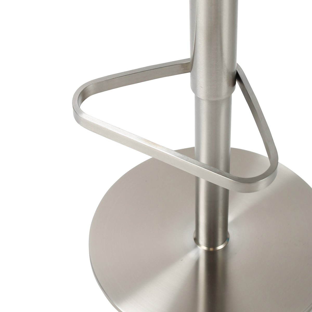 Astro Performance Vegan Leather Adjustable Stool - White/Grey - Image 6