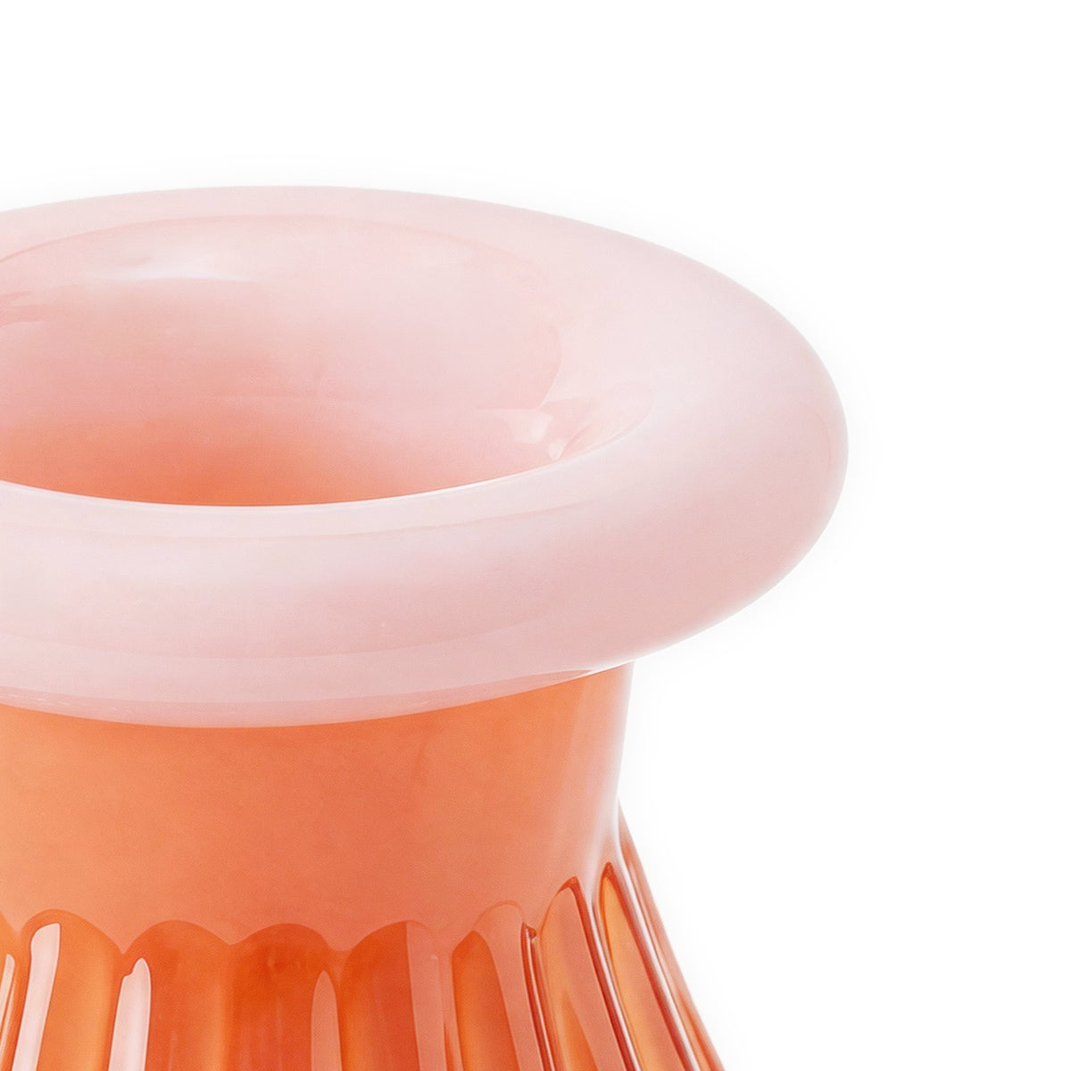 Shell Orange Glass Vase - Image 2