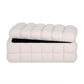 Anita 39" Faux Shearling Storage Bench With Reversible Tray Top - Cream - Image 3
