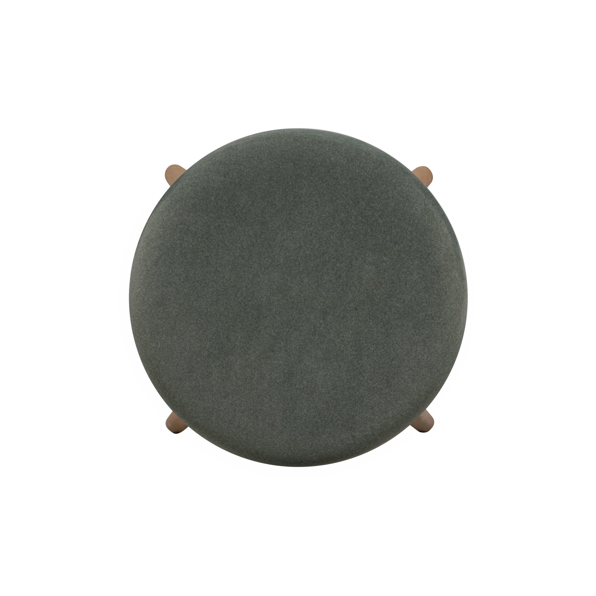 Oodle Green Performance Vegan Mohair Light Walnut Counter Stool - Image 5