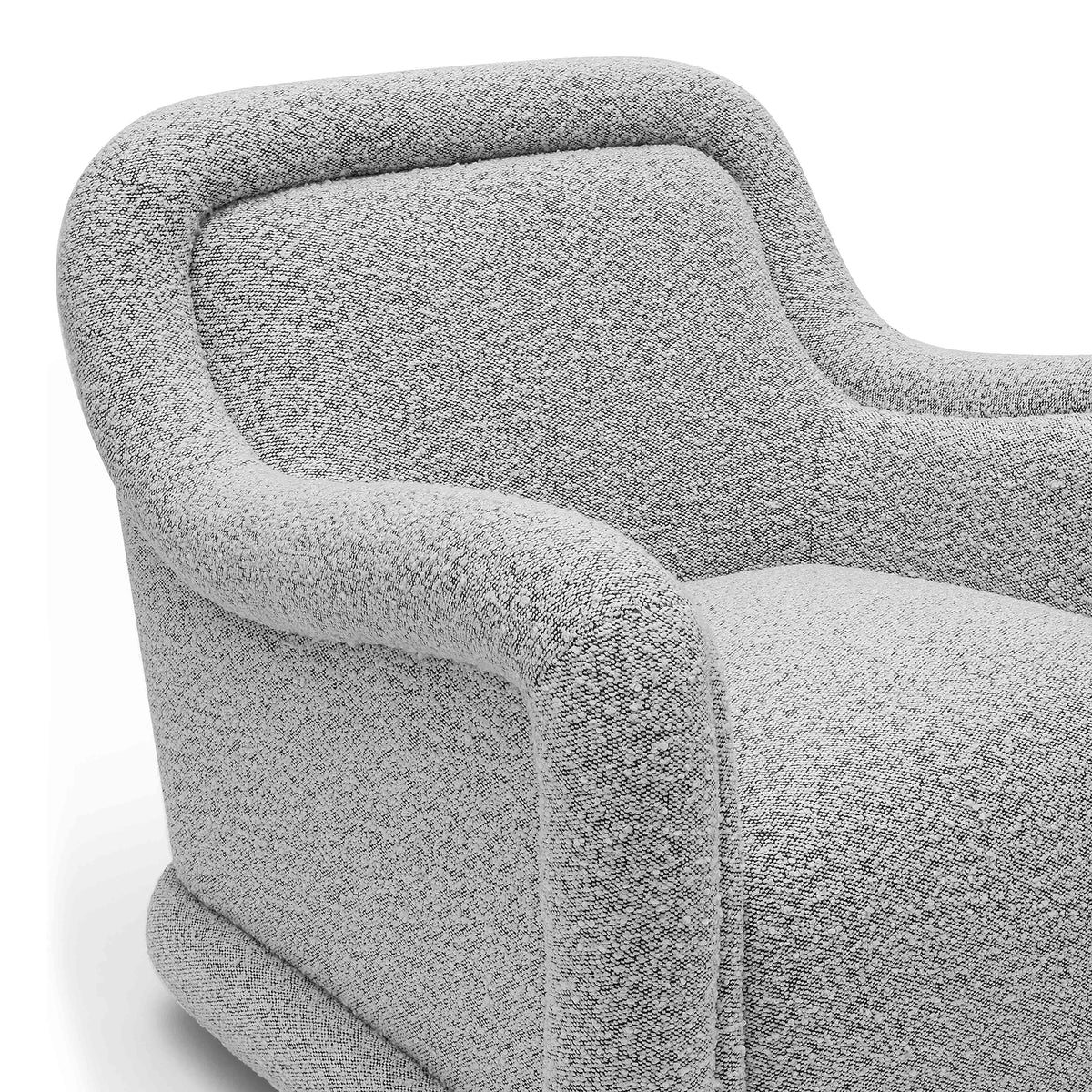 Charli Performance Swivel Chair - Grey - Image 5