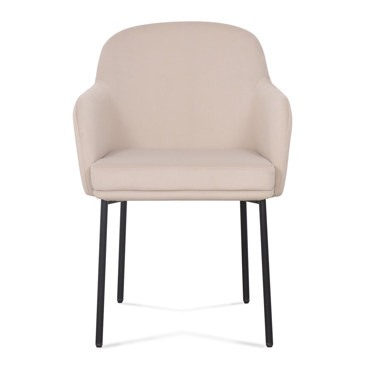 Sydney Performance Velvet Armchair - Set of 2 - Taupe - Image 3