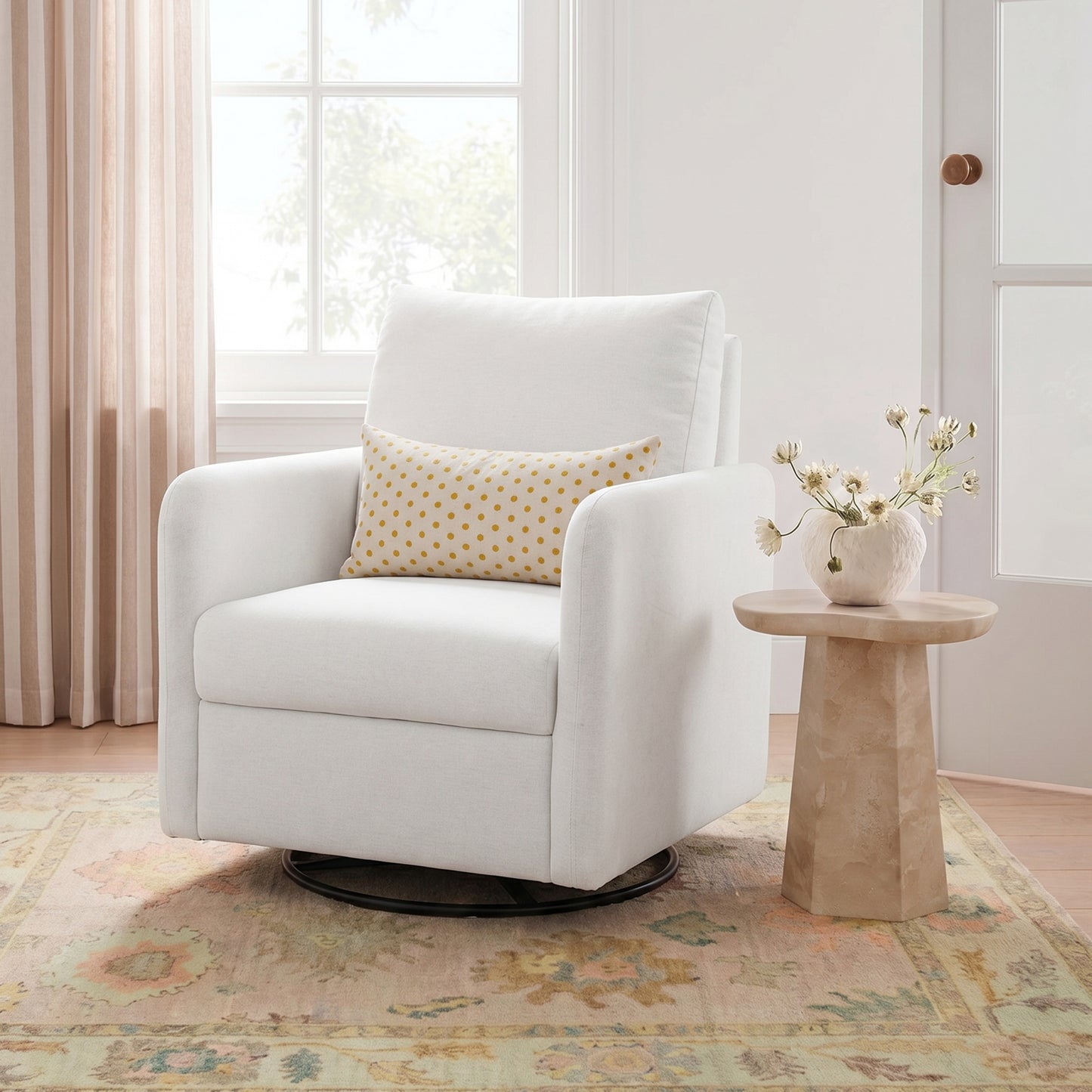 Nancy Nursing Chair - Light Grey - Image 2