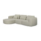 Noor 3-Piece XL 128" Modular Sectional - Wheat / LAF - Image 2