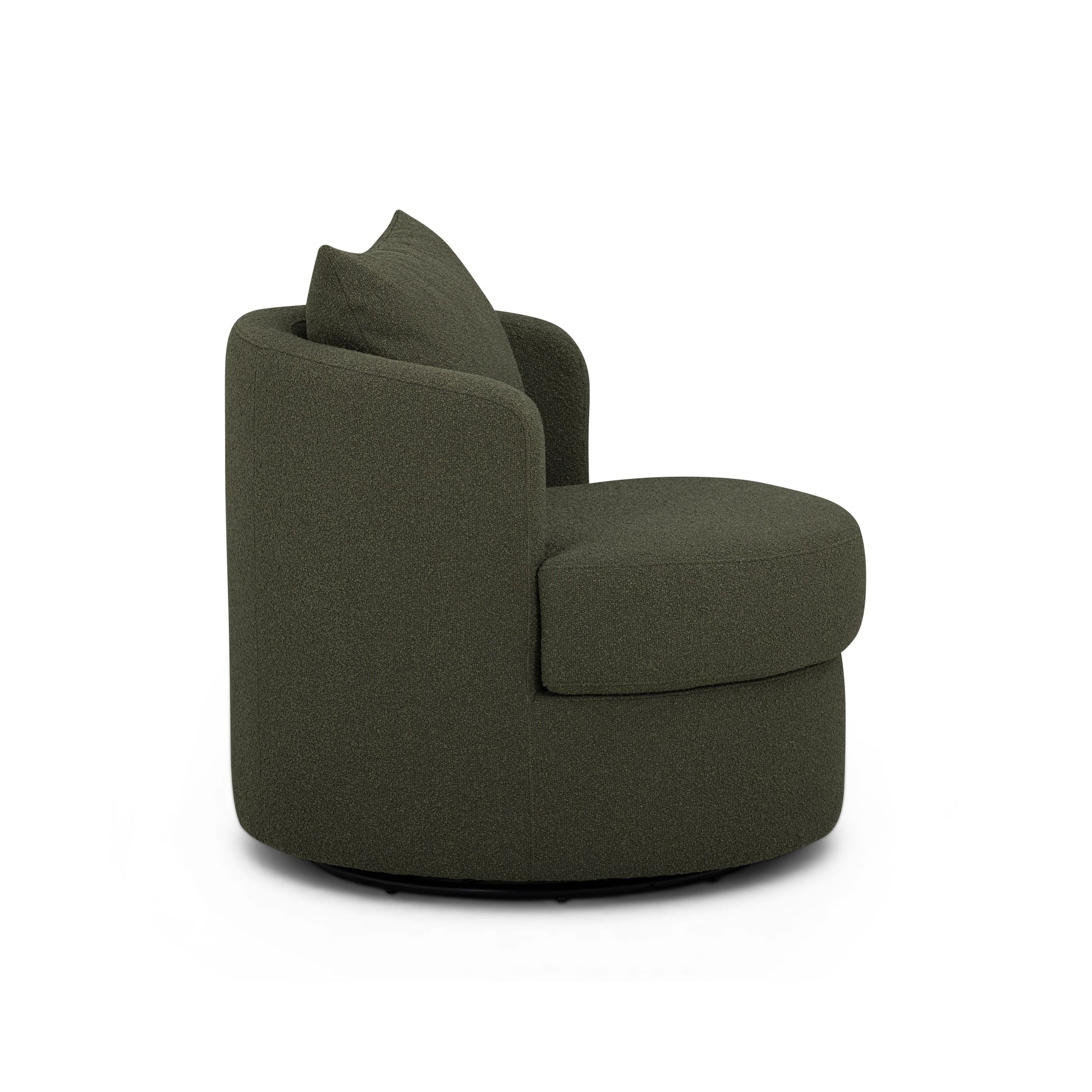 Silvi Performance Boucle Swivel Accent Chair - Kale Green - Image 4