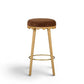 Oodle Bronze Performance Vegan Mohair Natural Bar Stool - Image 3
