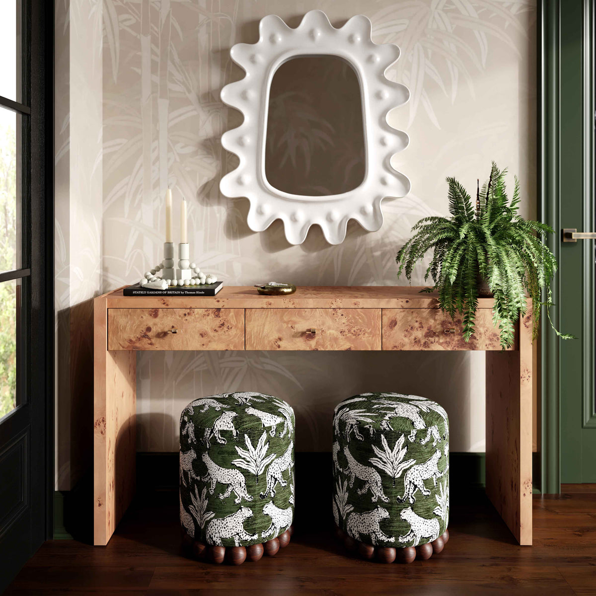 Dex Ottoman - Green - Image 2
