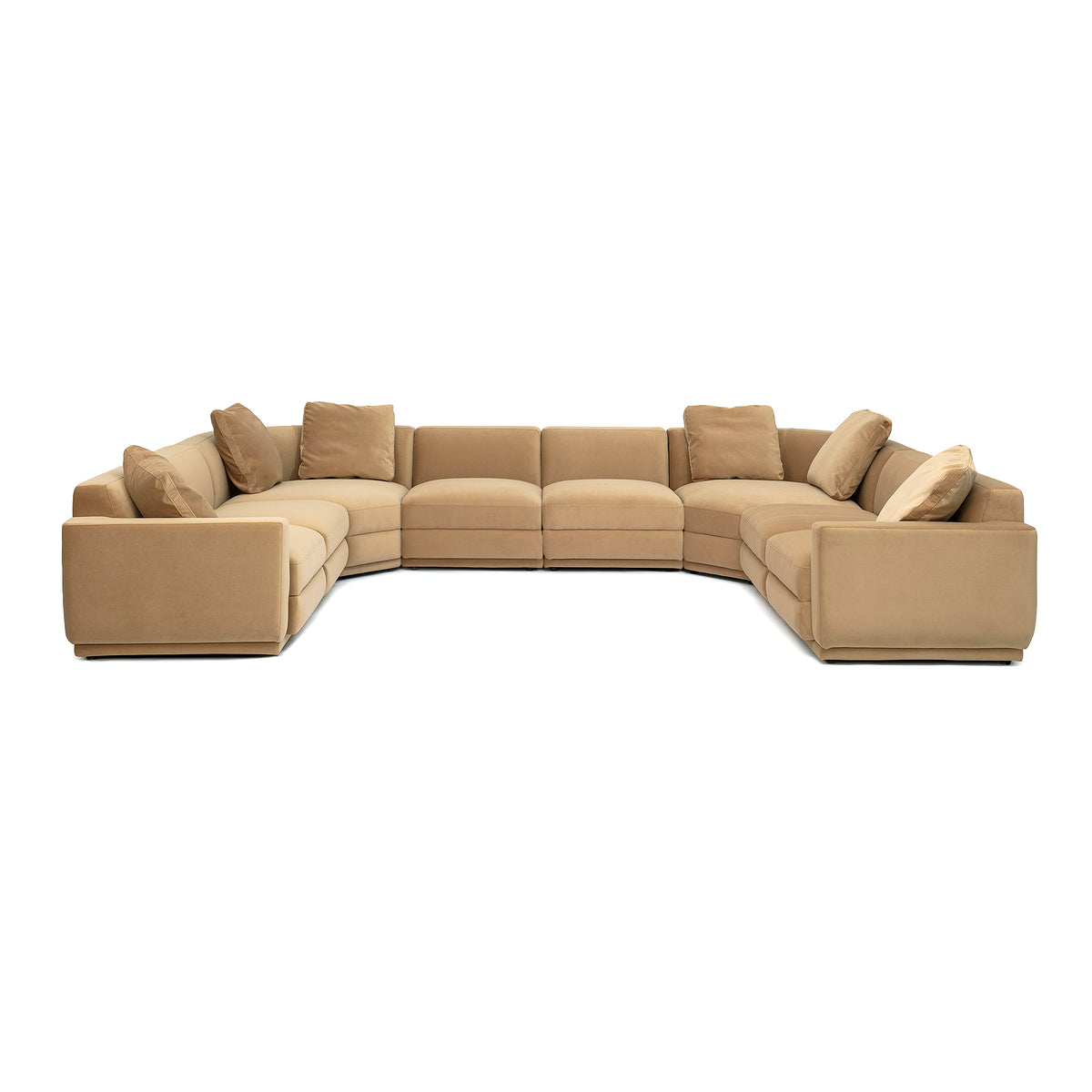 Perry 8-Piece Modular Large U-Sectional - Tan - Image 1