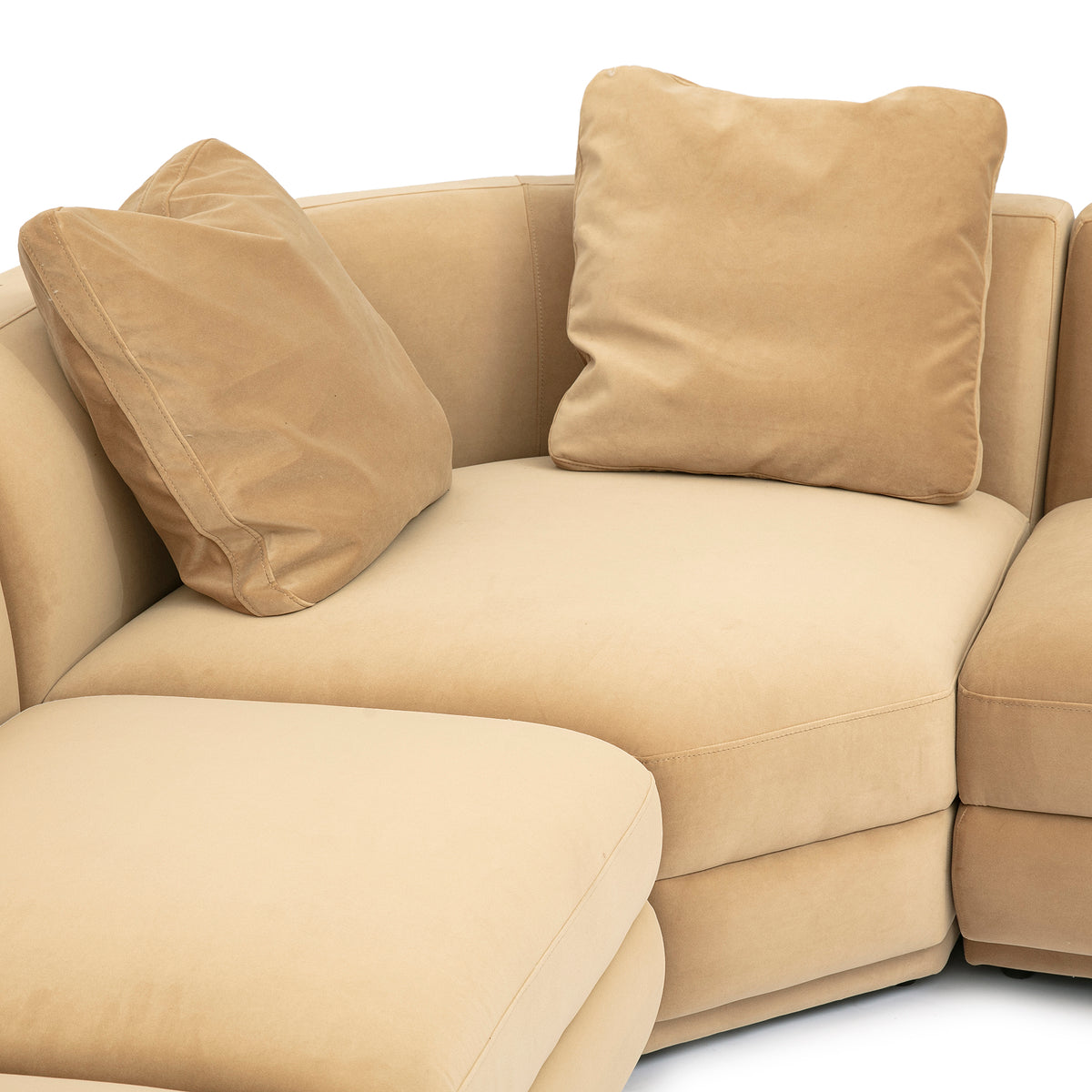 Perry 8-Piece Modular Large U-Sectional - Tan - Image 3