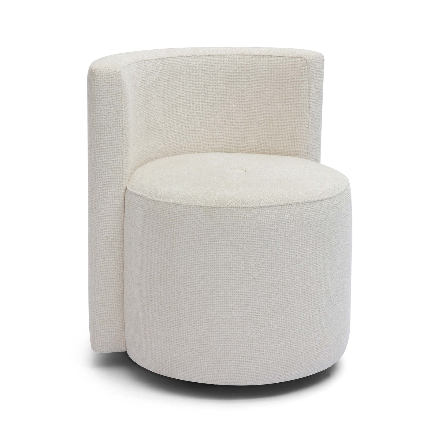 Alyssa Rolling Desk Chair - Off-White - Image 1