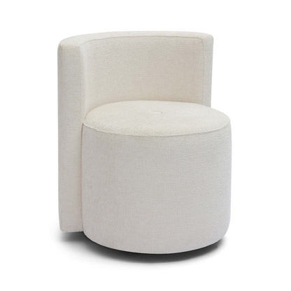 Alyssa Rolling Desk Chair - Off-White - Image 1