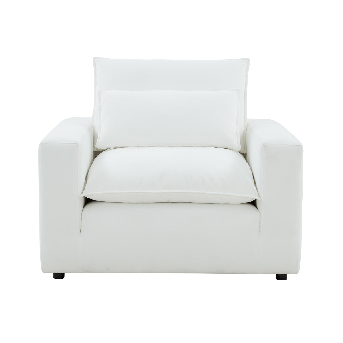 Cali Performance Fabric Armchair - Pearl - Image 3