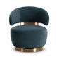 Austin Swivel Accent Chair - Dark Teal - Image 3