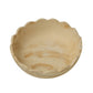 Holly Scalloped Resin Salad Bowl - Sandstone - Image 2