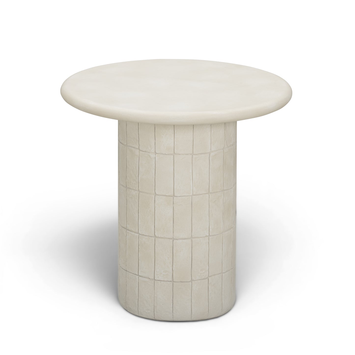 Fafo Beige Indoor/Outdoor Concrete Side Table - Image 2