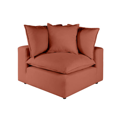 Cali Modular Corner Chair - Rust - Image 1