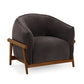 Piedmont Upcycled Contract-Grade Chenille Accent Chair - Grey - Image 3