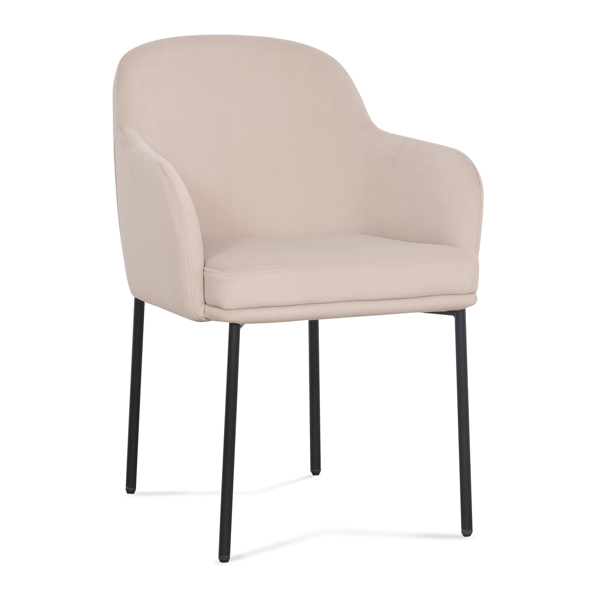 Sydney Performance Velvet Armchair - Set of 2 - Taupe - Image 4