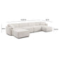 Travie 6-Piece Modular U-Sectional - White Sand - Image 8