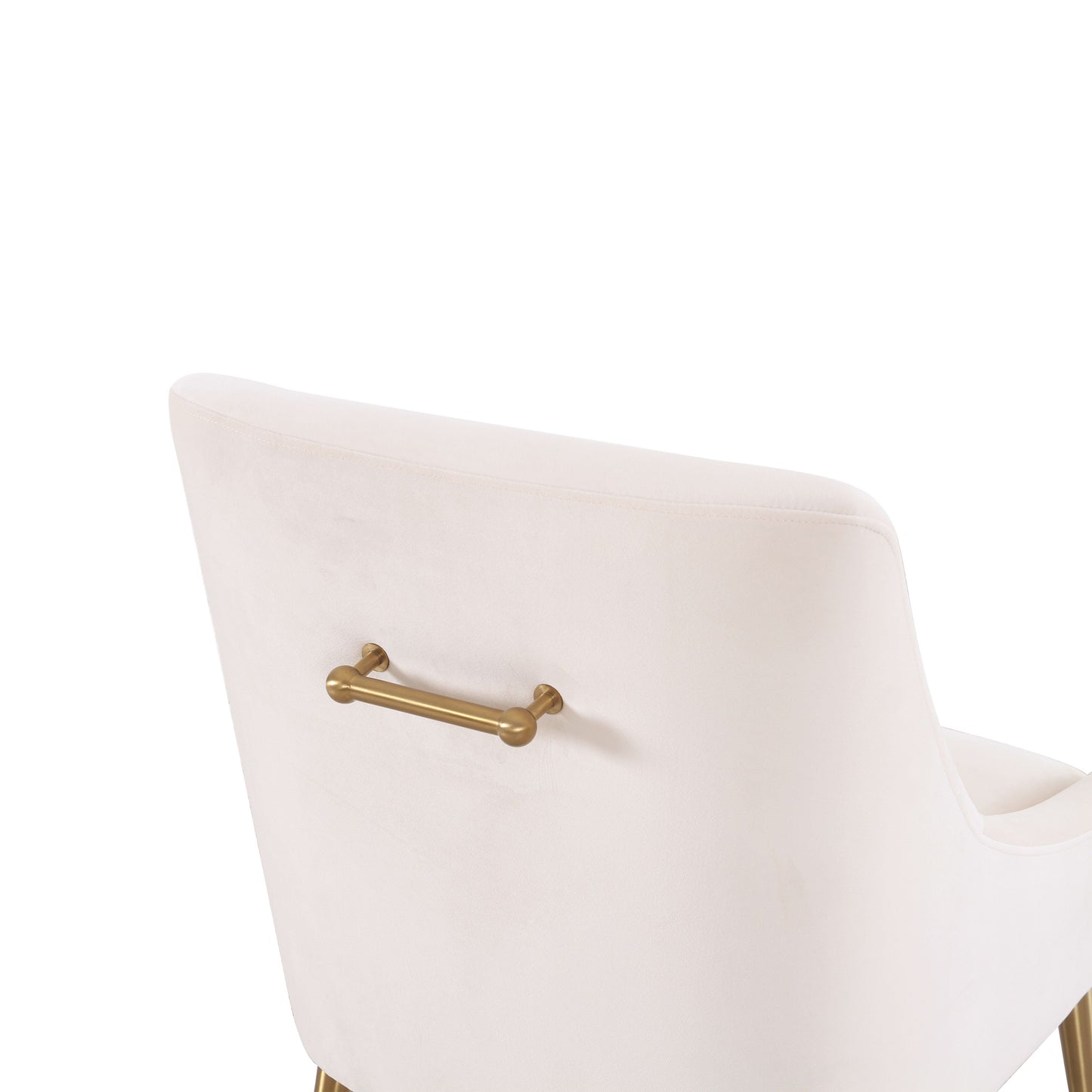 Beatrix Performance Velvet Dining Chair - Cream - Image 6