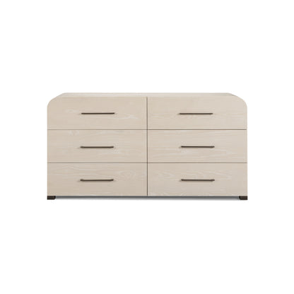 Marissa 62" Ash 6-Drawer Dresser - Washed Ash - Image 1
