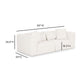 Tarra 86" Modular Loveseat - Cream - Image 6