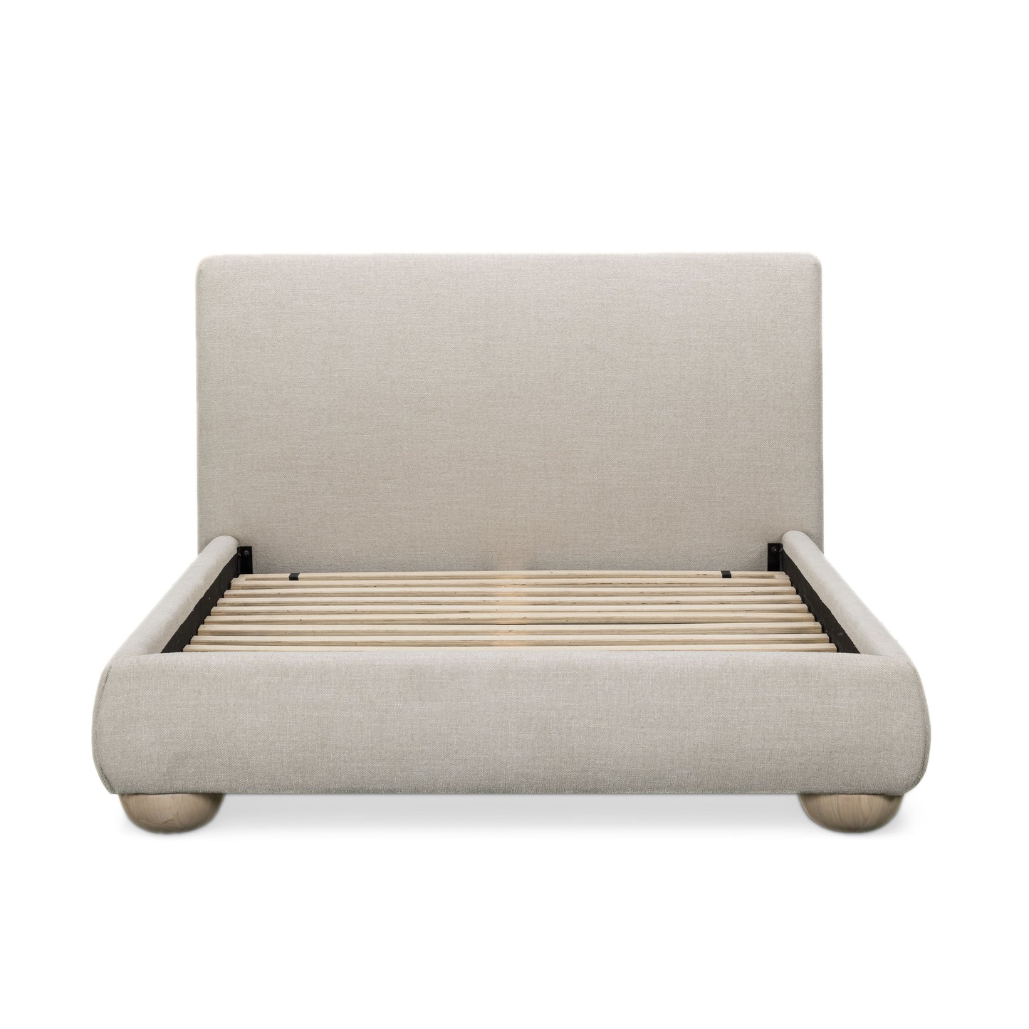 Rayne Textured Fabric Bed - Cream / Queen - Image 5