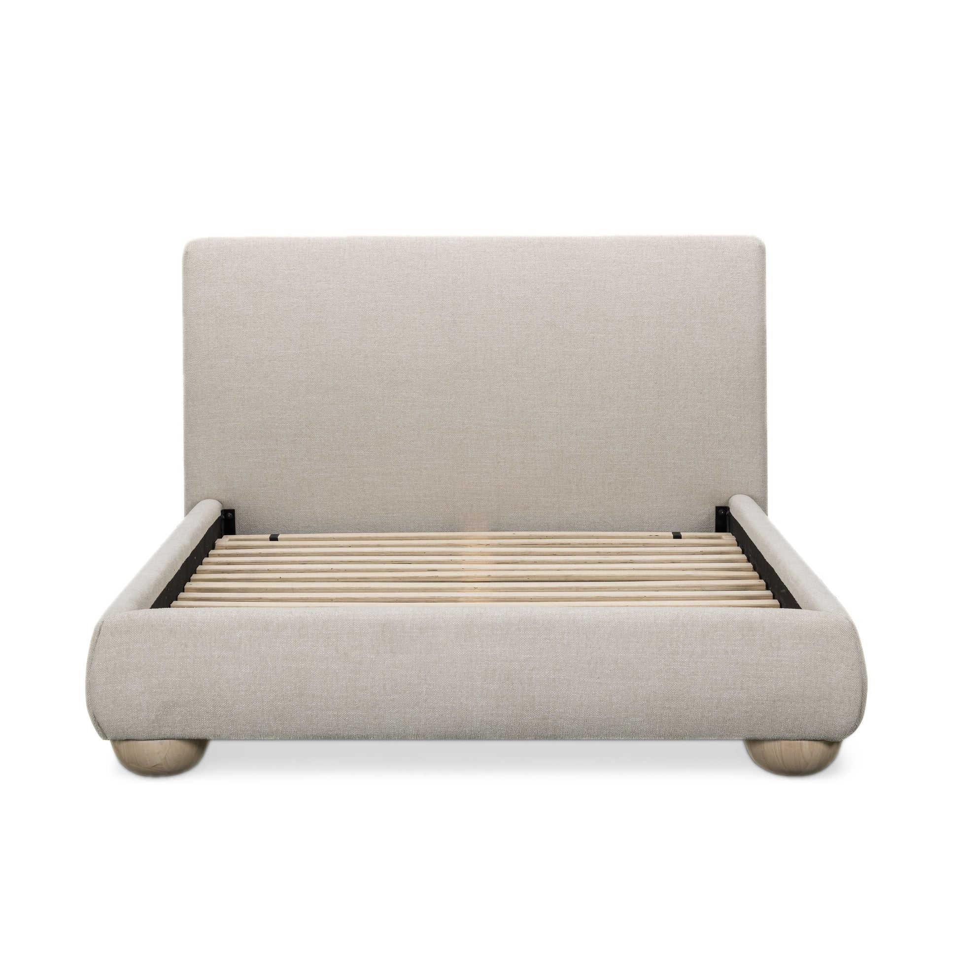 Rayne Textured Fabric Bed - Cream / Queen - Image 5