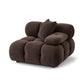 Calliope Performance Modular Corner Chair - Dark Brown - Image 2