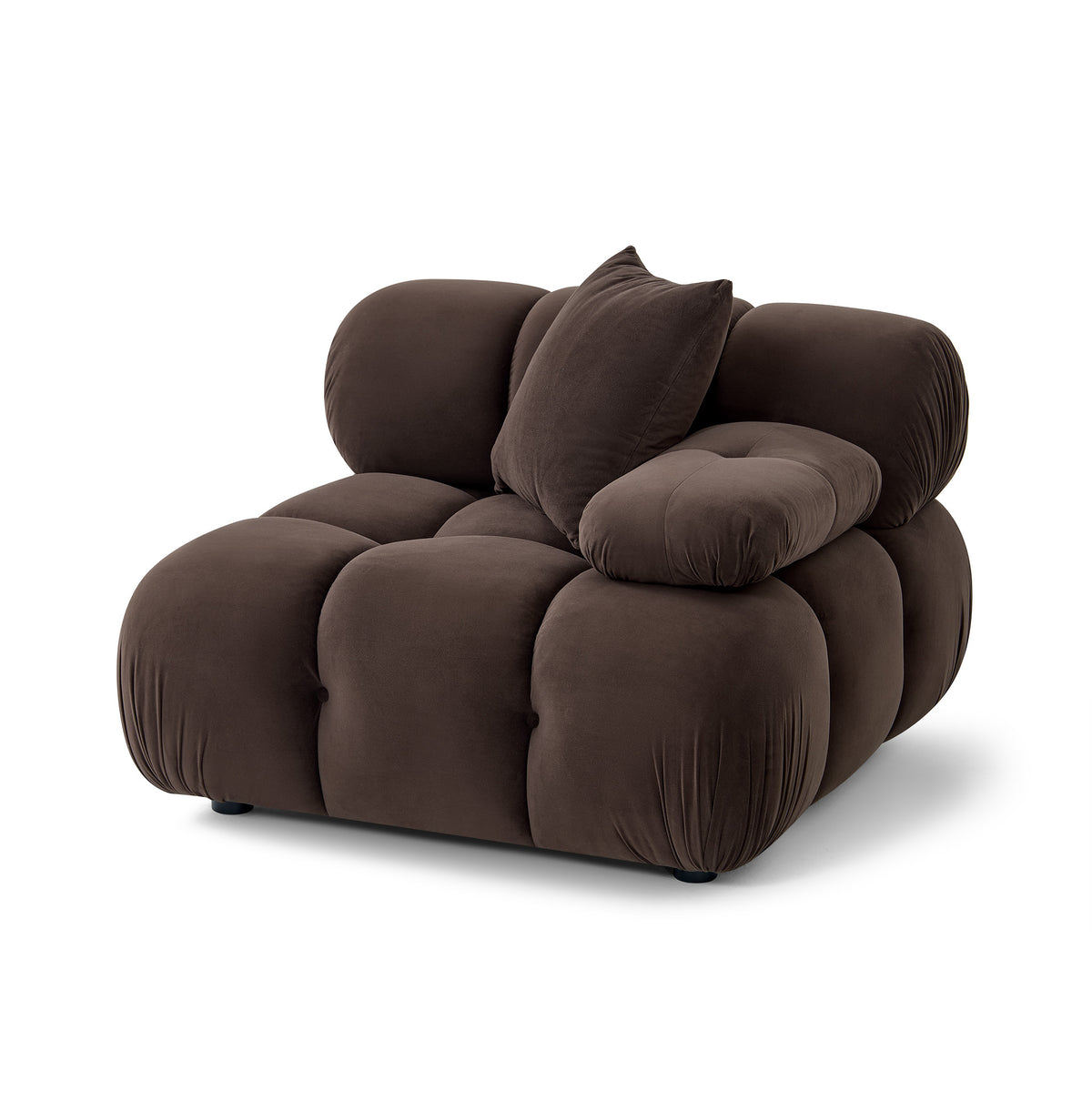 Calliope Performance Modular Corner Chair - Dark Brown - Image 2