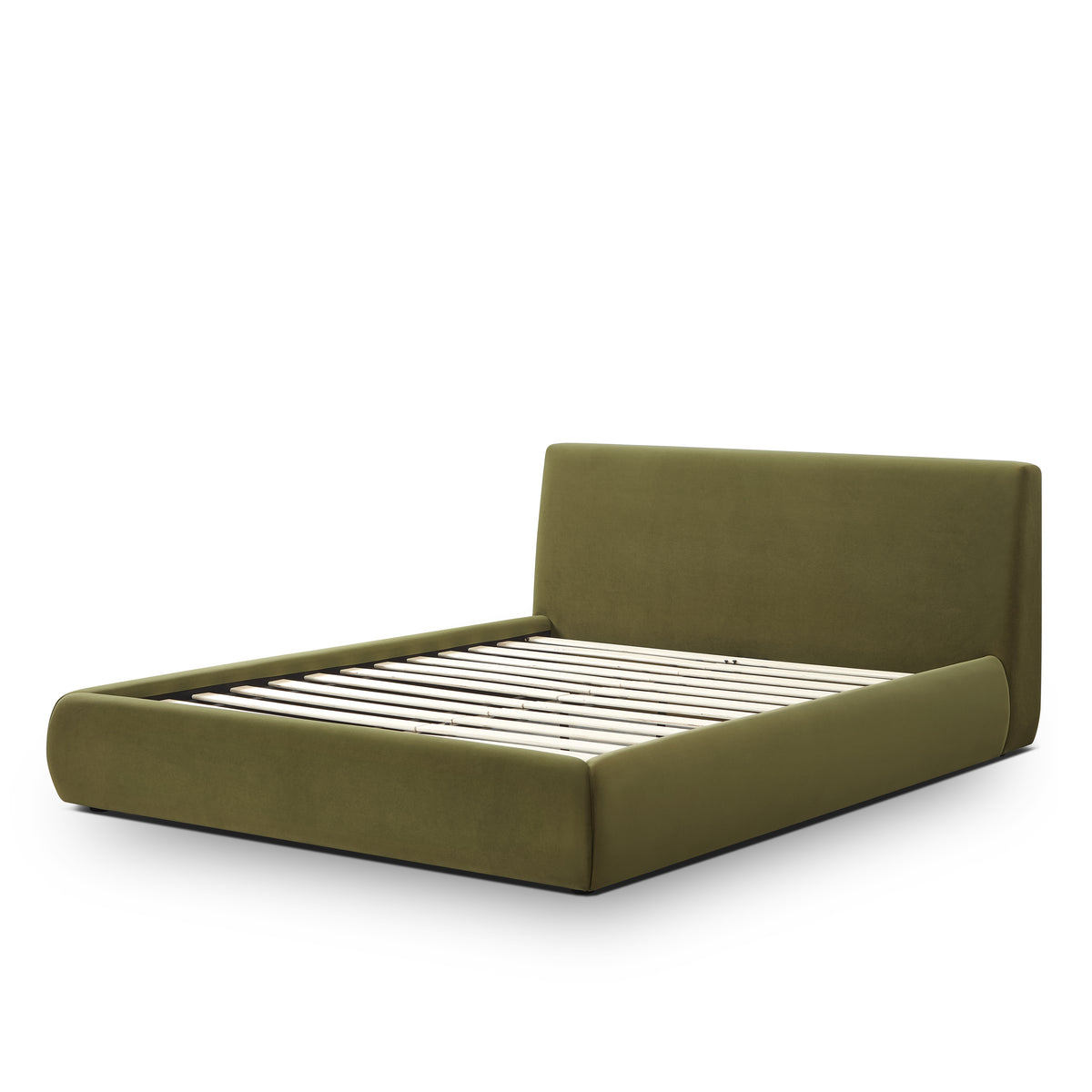 Isla Upholstered Bed - Green / Queen - Image 5