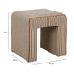 Byron Square Cotton Jute Ottoman - Brown - Image 6