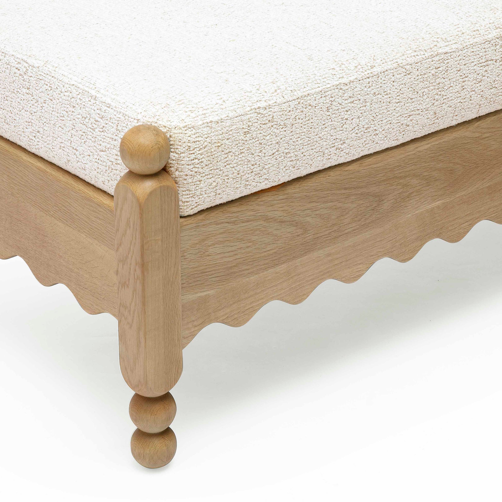 Thelma 56" Bench - Off-White - Image 5